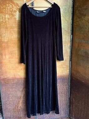 DKNY vintage velvet maxi dress